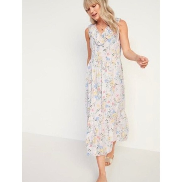 Old Navy Dresses & Skirts - Old Navy Euro Summer Resort Romantic Babydoll Preppy Boho Maxi Dress Women's 2X